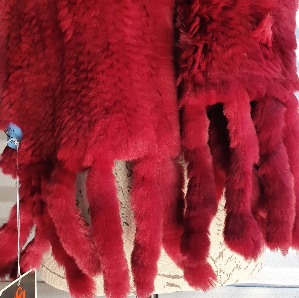 Red Furr Scarf